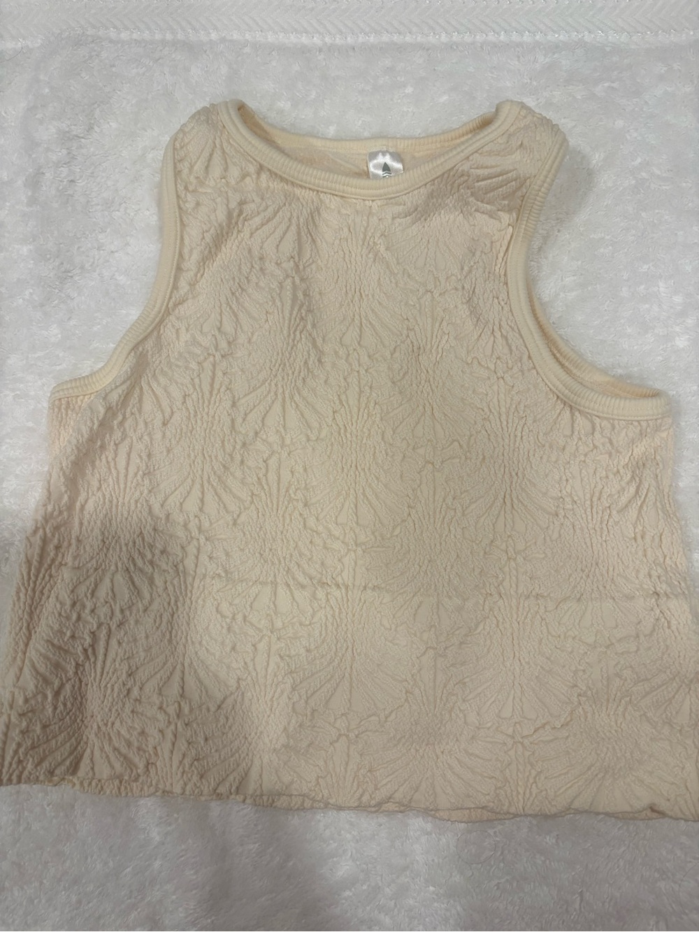 Fornia Kids Cream Textured Tank Top - barely worn! Excellent condition! Great to